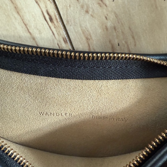 WANDLER MAGGIE Black Leather Shoulder Bag - Picture 6 of 11